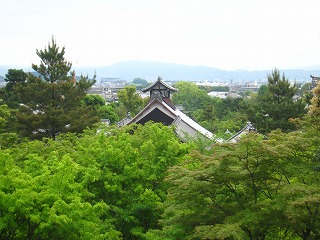 天龍寺から京都市街地を望む