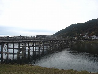 渡月橋と大堰川