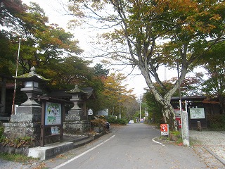 碓氷峠・熊野神社前の風景