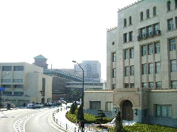税関と「キング」の塔（神奈川県庁）