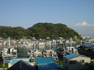 愛宕山公園から見た浦賀港の遠景