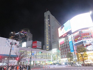 渋谷スクランブル交差点の風景