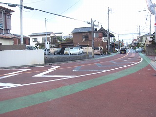 旧街道筋の枡形