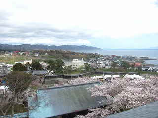 松前城からの俯瞰