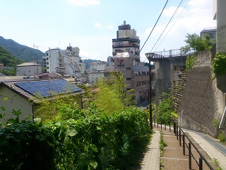 湯の街公園下の風景