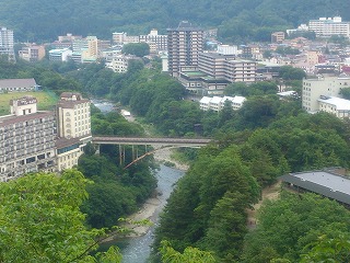 温泉街俯瞰