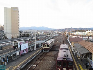 相老駅の構内風景