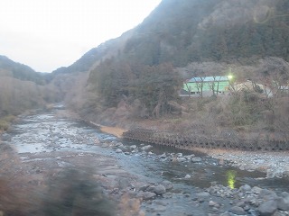 わたらせ渓谷鐵道の車窓風景
