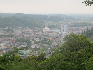 越生市街地遠景