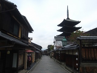 八坂の塔付近の町並み