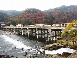嵐山と渡月橋