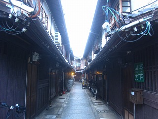 西陣の町並み