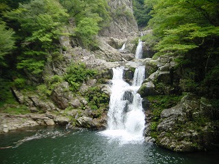 三段峡・三段滝の風景
