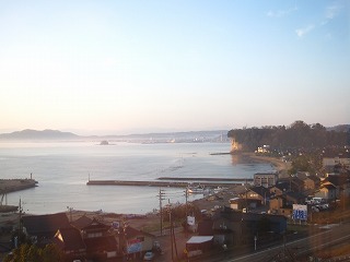 氷見市の海岸風景