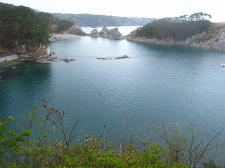 浄土ヶ浜、御台場展望台からの風景