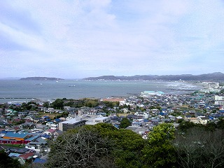 館山・城山公園から館山湾を望む風景