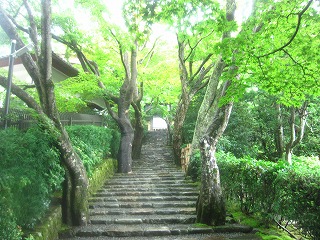 大原の里、寂光院・参道の風景