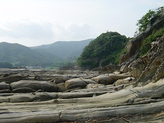 竜串海岸、晩夏の風景