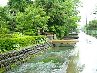 白石城、武家屋敷通りの風景
