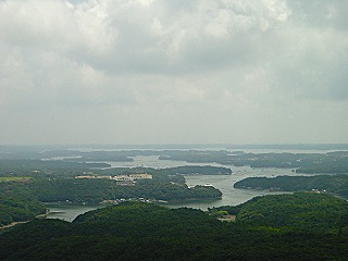 横山展望台から見た英虞湾の風景