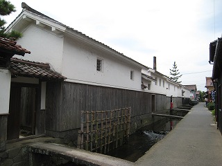 倉吉、白壁土蔵群の風景
