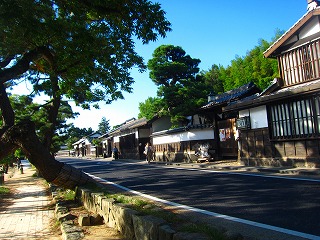 松江城下町、塩見縄手の風景