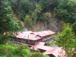 奥鬼怒温泉郷、日光澤温泉の風景