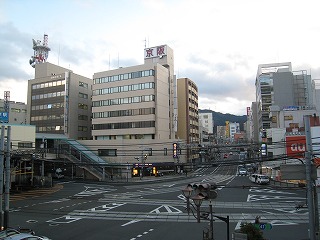 びわ湖浜大津駅前の風景