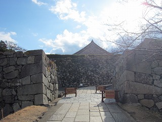 篠山城跡、大手門跡の風景